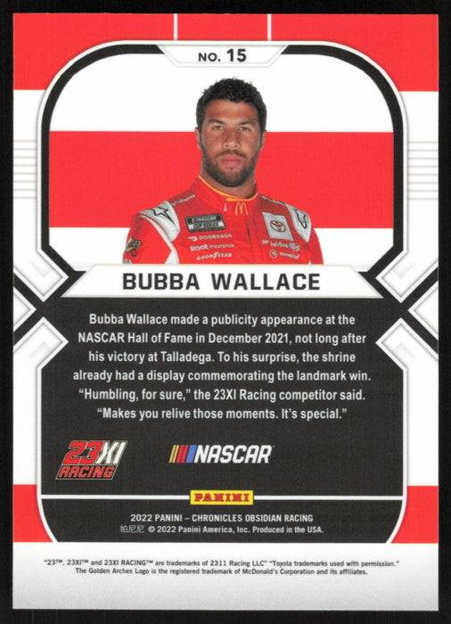Bubba Wallace 2022 Panini Racing Chronicles Obsidian # 15 - Collectible Craze America