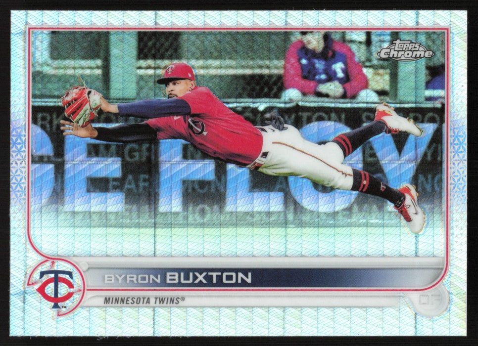 Byron Buxton 2022 Topps Chrome Baseball # 174 Prism Refractor Minnesota Twins - Collectible Craze America