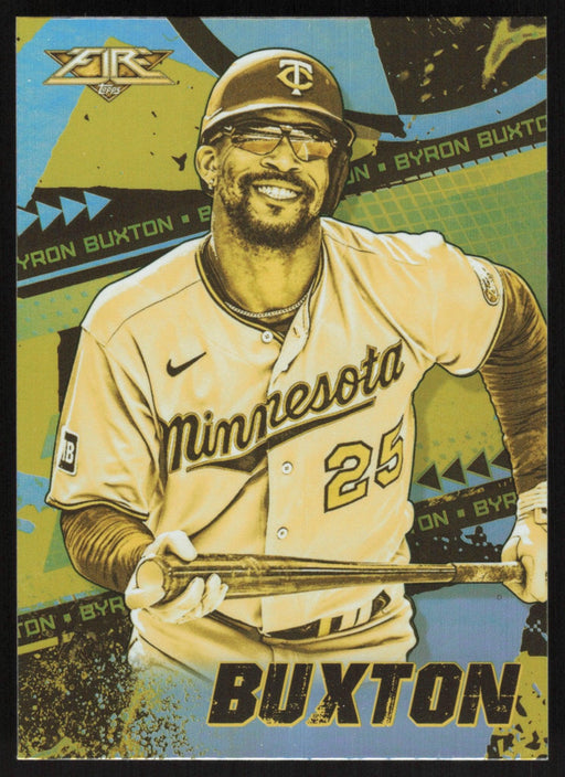 Byron Buxton 2022 Topps Fire # 5 Gold Minted Minnesota Twins - Collectible Craze America