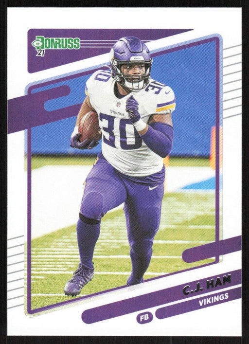 C.J. Ham 2021 Donruss Football # 130 Minnesota Vikings Base - Collectible Craze America