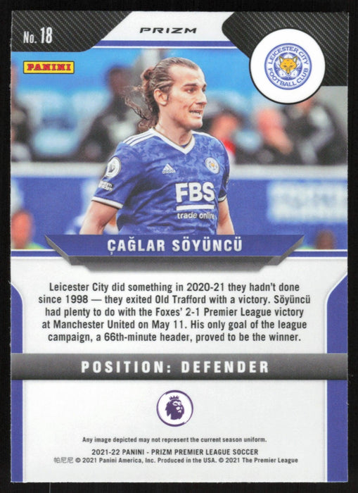 Caglar Soyuncu 2021 Panini Prizm Premier League # 18 Pink Ice Leicester City - Collectible Craze America