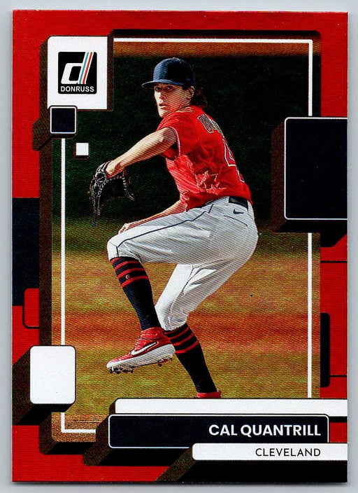 Cal Quantrill 2022 Donruss Baseball # 112 Holo Red Cleveland Guardians - Collectible Craze America