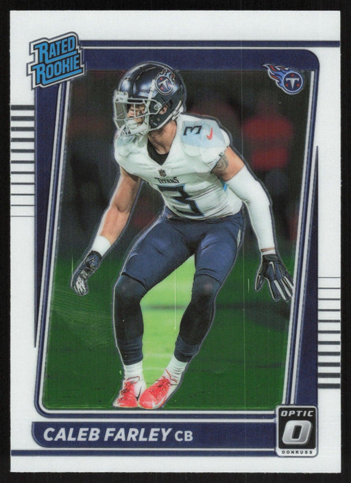 Caleb Farley 2021 Donruss Optic Rated Rooke # 249 RC Tennessee Titans Base - Collectible Craze America