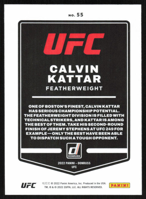 Calvin Kattar 2022 Panini Donruss UFC Base # 55 Featherweight - Collectible Craze America