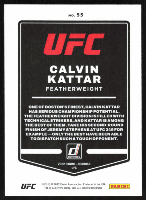 Calvin Kattar 2022 Panini Donruss UFC Base # 55 Featherweight - Collectible Craze America