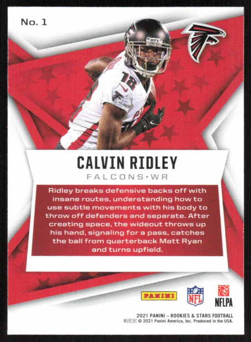 Calvin Ridley 2021 Panini Rookies & Stars # 1 Atlanta Falcons Base - Collectible Craze America