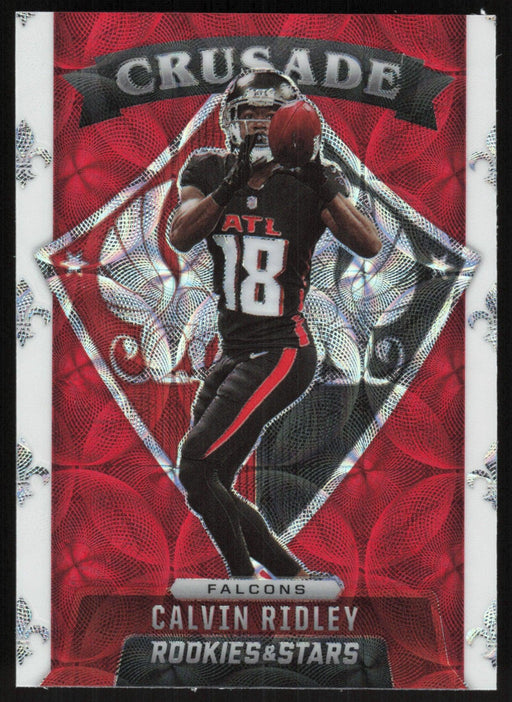 Calvin Ridley 2021 Panini Rookies & Stars # CR-10 Crusade Red Scope Atlanta Falcons - Collectible Craze America