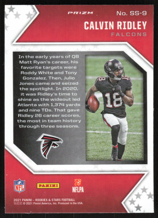 Calvin Ridley 2021 Panini Rookies & Stars # SS-9 Star Studded Red Scope Atlanta Falcons - Collectible Craze America