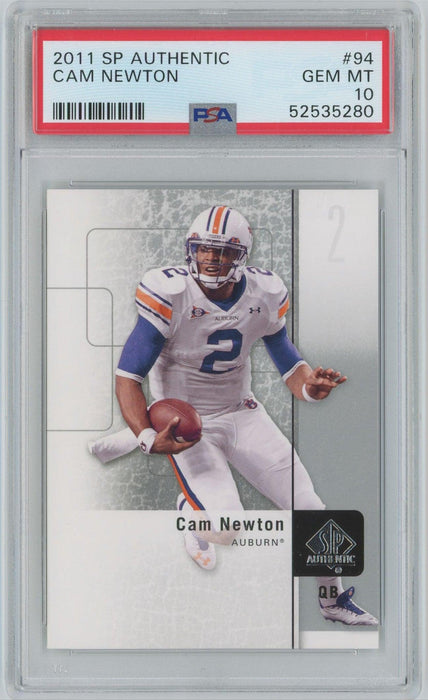 Cam Newton 2011 SP Authentic # 94 PSA 10 Auburn Tigers - Collectible Craze America