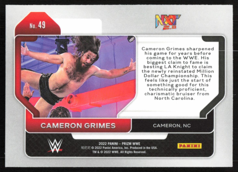 Cameron Grimes 2022 Panini Prizm WWE # 49 Base NXT 2.0 - Collectible Craze America