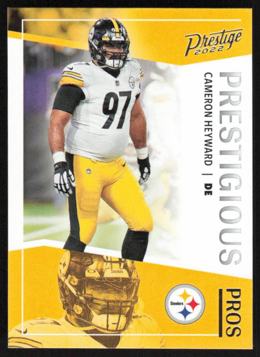 Cameron Heyward 2022 Panini Prestige Prestigious Pros # PP-15 Insert Pittsburgh Steelers - Collectible Craze America