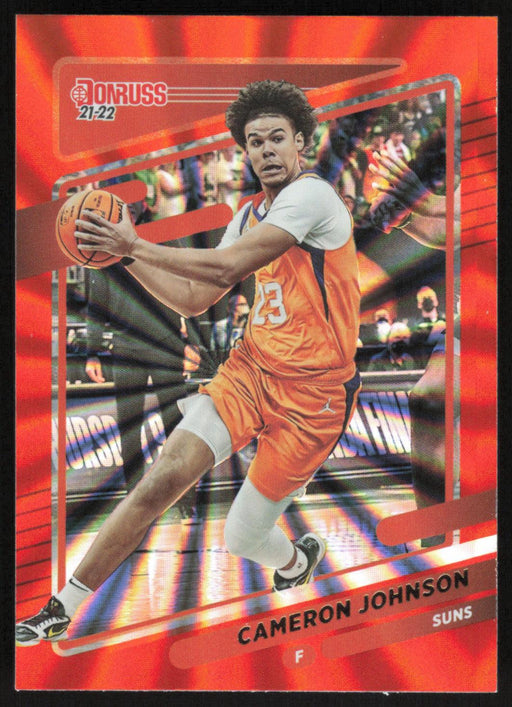 Cameron Johnson 2021 Donruss # 71 Orange Holo Laser Phoenix Suns - Collectible Craze America