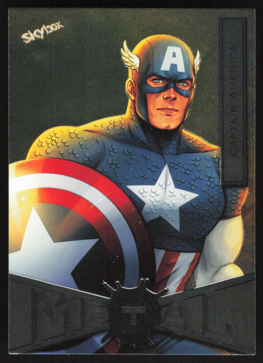 Captain America 2021 Upper Deck Skybox Spider-Man Marvel Metal Universe # 16 Base - Collectible Craze America