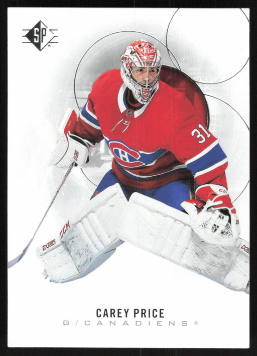 Carey Price 2020 SP Hockey # 74 Montreal Canadiens - Collectible Craze America