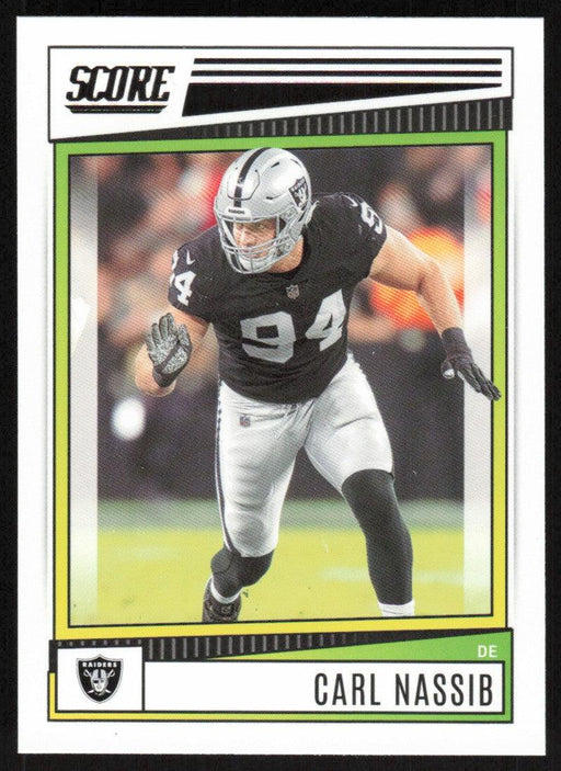 Carl Nassib 2022 Panini Score Football # 129 Base Las Vegas Raiders - Collectible Craze America