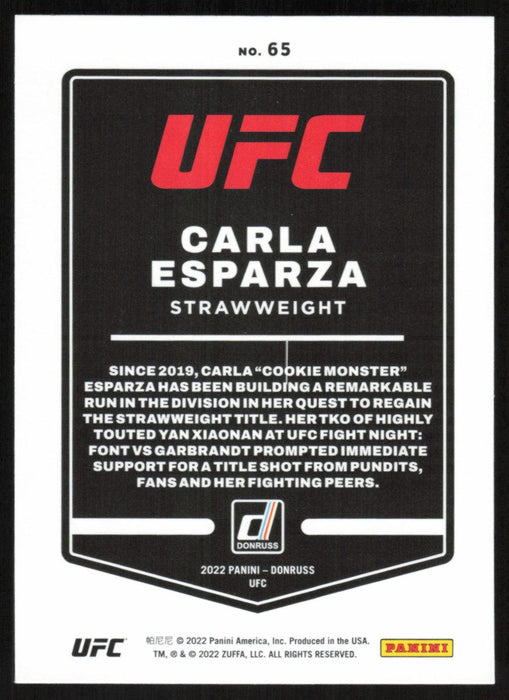 Carla Esparza 2022 Panini Donruss UFC Base # 65 Strawweight - Collectible Craze America