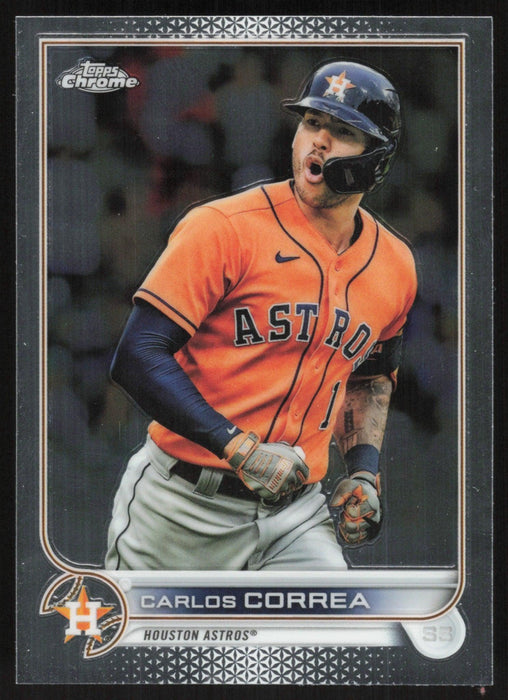Carlos Correa 2022 Topps Chrome Baseball # 213 Houston Astros Base - Collectible Craze America