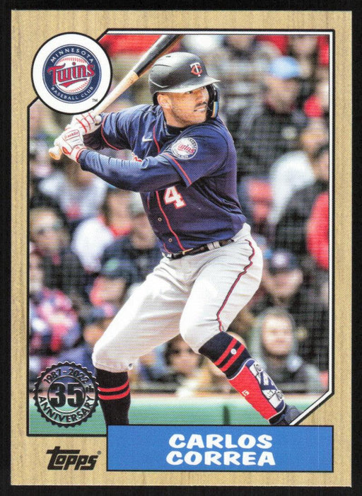 Carlos Correa 2022 Topps Update 1987 Topps # 87TBU-27 Houston Astros - Collectible Craze America