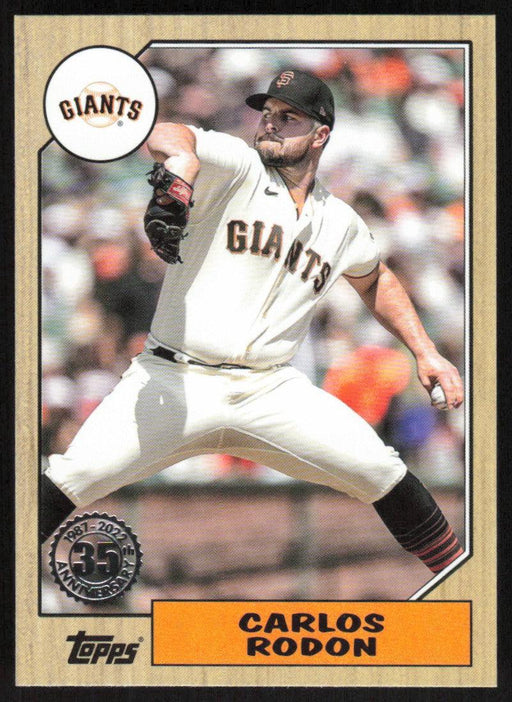 Carlos Rodon 2022 Topps Update 1987 Topps # 87TBU-40 Chicago White Sox - Collectible Craze America