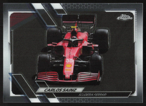 Carlos Sainz 2021 Topps Chrome Formula 1 # 107 Scuderia Ferrari - Collectible Craze America