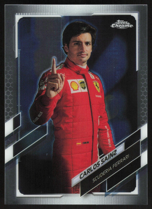 Carlos Sainz 2021 Topps Chrome Formula 1 # 12 Scuderia Ferrari - Collectible Craze America