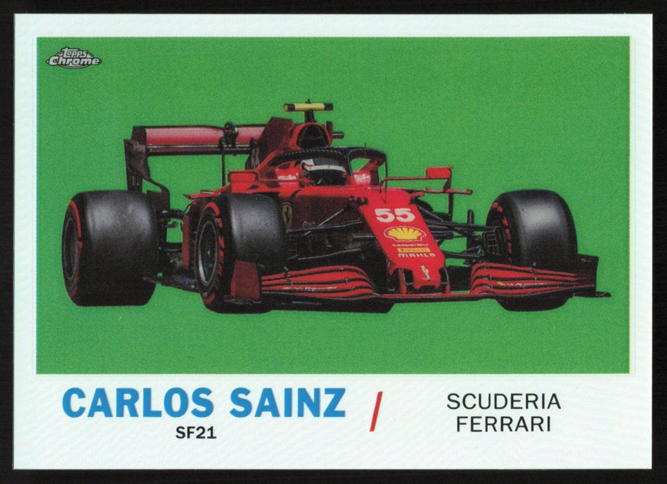 Carlos Sainz 2021 Topps Chrome Formula 1 1961 Topps Sports Cars # T61-CS Insert - Collectible Craze America