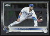 Carlos Santana 2022 Topps Chrome Baseball # 143 Kansas City Royals Base - Collectible Craze America