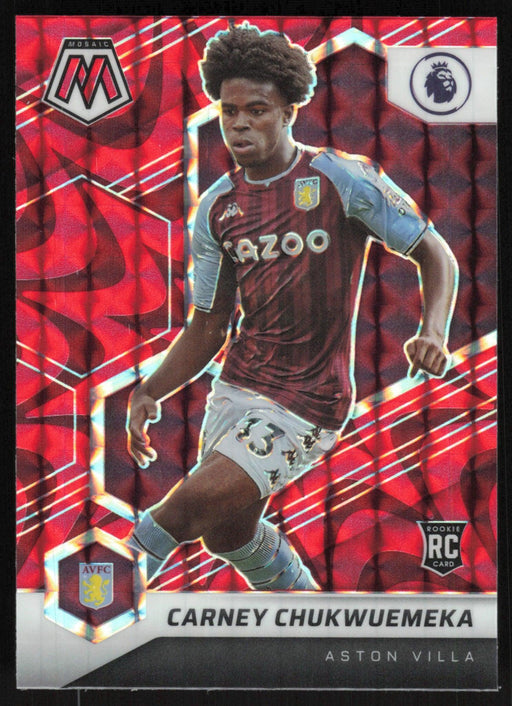 Carney Chukwuemeka 2021 Panini Mosaic Premier League # 121 RC Reactive Red Aston Villa - Collectible Craze America