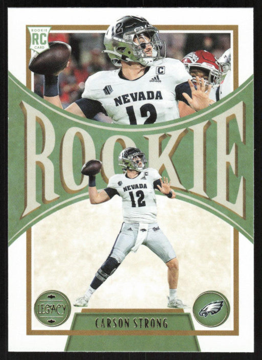 Carson Strong 2022 Panini Legacy Rookie # 146 RC Philadelphia Eagles Base - Collectible Craze America