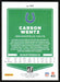 Carson Wentz 2021 Donruss Football # 147 Indianapolis Colts Base - Collectible Craze America