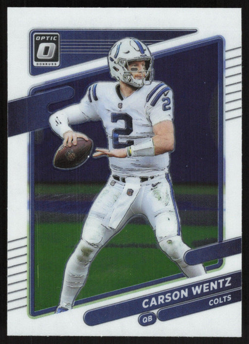 Carson Wentz 2021 Donruss Optic # 109 Indianapolis Colts - Collectible Craze America