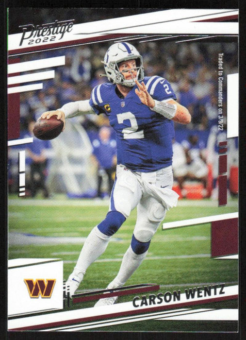 Carson Wentz 2022 Panini Prestige # 123 Washington Commanders - Collectible Craze America