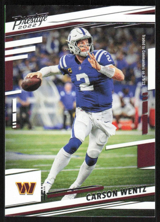 Carson Wentz 2022 Panini Prestige # 123 Washington Commanders - Collectible Craze America