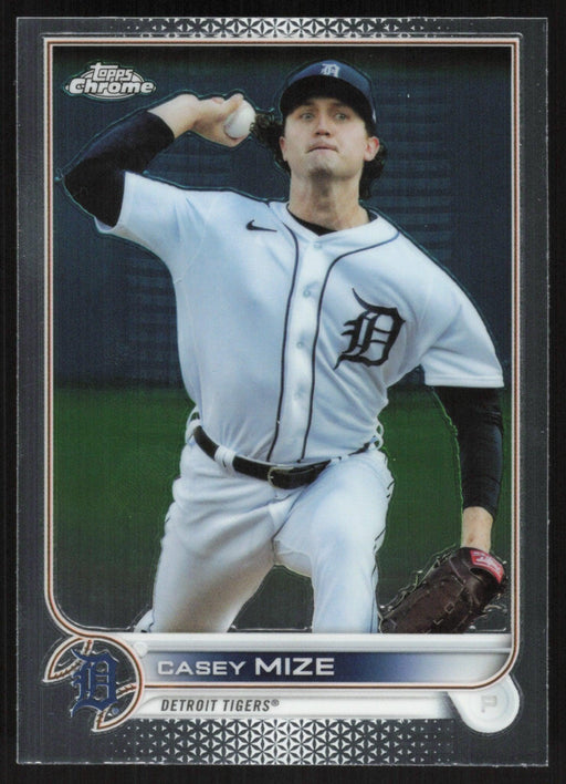 Casey Mize 2022 Topps Chrome Baseball # 162 Detroit Tigers Base - Collectible Craze America