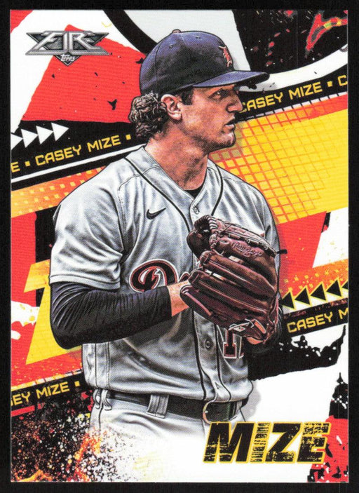 Casey Mize 2022 Topps Fire Baseball # 16 Detroit Tigers Base - Collectible Craze America