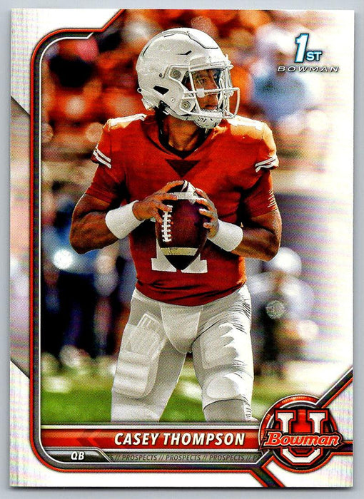 Casey Thompson 2021 Bowman University Football # 15 Texas Longhorns 1st Bowman - Collectible Craze America