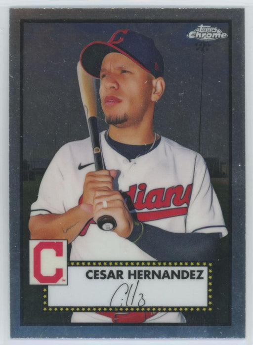 Cesar Hernandez 2021 Topps Chrome Platinum Anniversary # 384 Cleveland Indians - Collectible Craze America