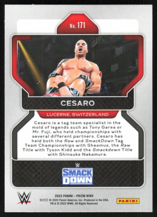 Cesaro 2022 Panini Prizm WWE # 171 Base SmackDown - Collectible Craze America