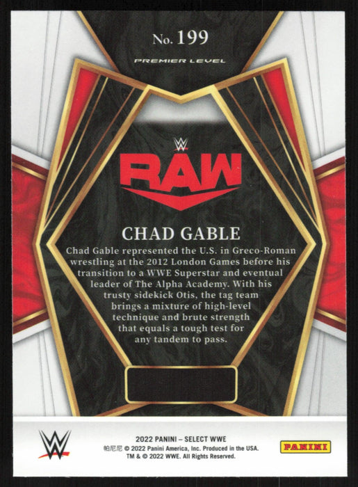 Chad Gable 2022 Panini Select WWE # 199 Raw Premier Level Base - Collectible Craze America