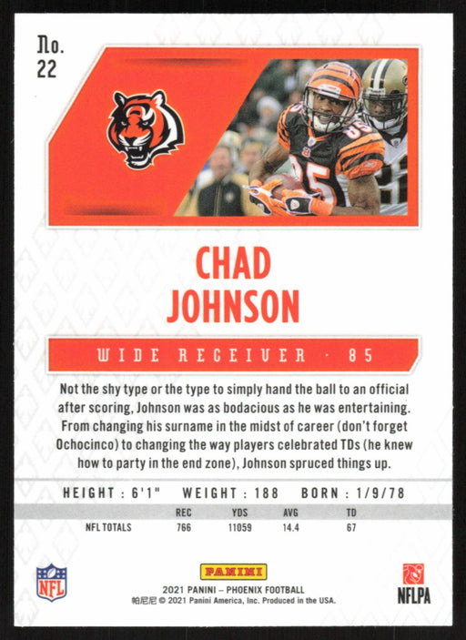 Chad Johnson 2021 Panini Phoenix # 22 Cincinnati Bengals Base - Collectible Craze America