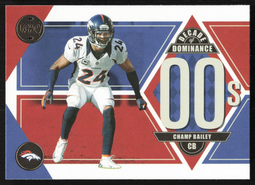 Champ Bailey 2022 Panini Legacy Decade of Dominance # DD-15 Denver Broncos - Collectible Craze America