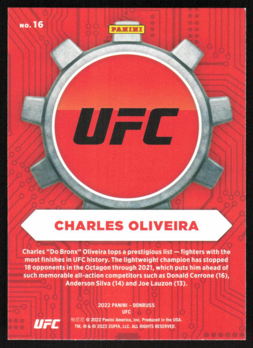 Charles Oliveira 2022 Panini Donruss UFC Craftsmen # 16 Lightweight - Collectible Craze America
