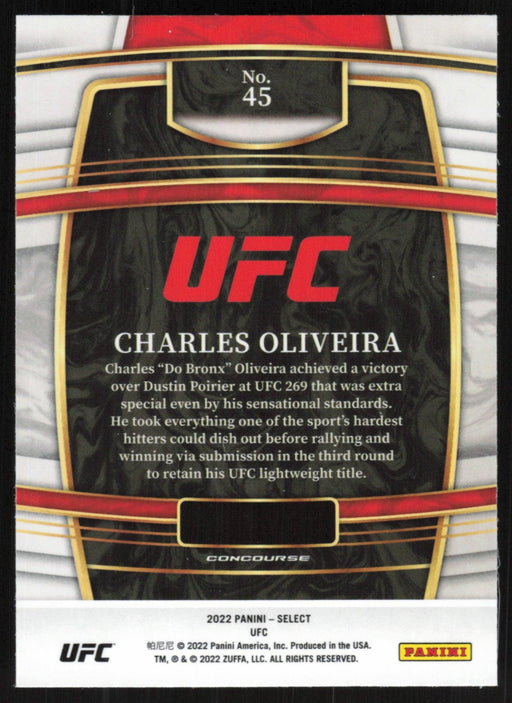 Charles Oliveira 2022 Panini Select UFC # 45 Concourse - Collectible Craze America