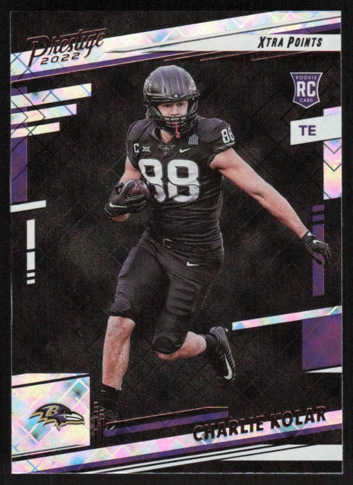 Charlie Kolar 2022 Panini Prestige Xtra Points # 382 RC Diamond Baltimore Ravens - Collectible Craze America