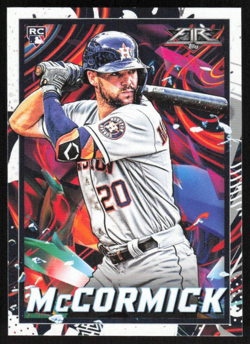 Chas McCormick 2022 Topps Fire Baseball # 10 RC Houston Astros Base - Collectible Craze America