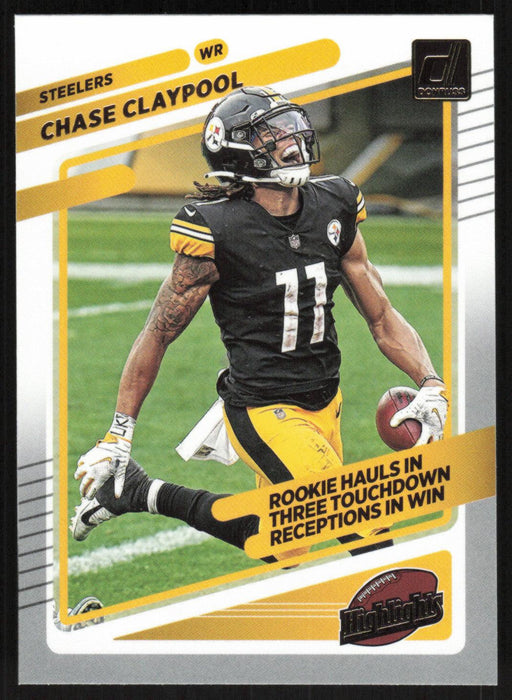 Chase Claypool 2021 Donruss Highlights # HI-5 Pittsburgh Steelers - Collectible Craze America