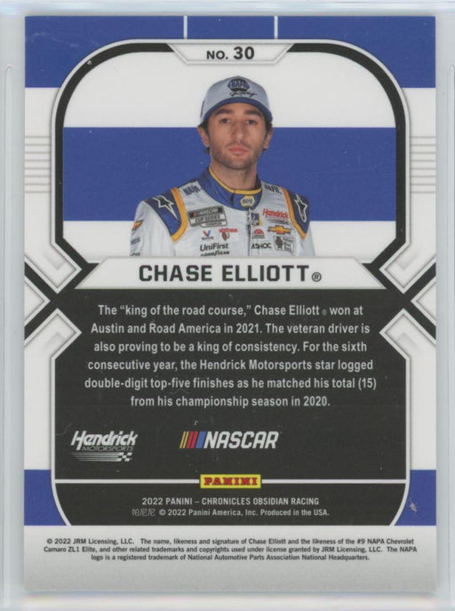 Chase Elliott 2022 Panini Chronicles Racing Obsidian # 30 - Collectible Craze America
