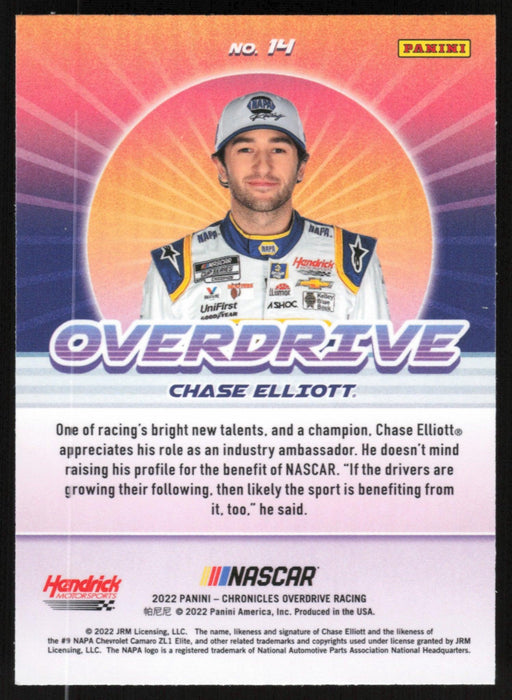Chase Elliott 2022 Panini Chronicles Racing Overdrive # 14 - Collectible Craze America