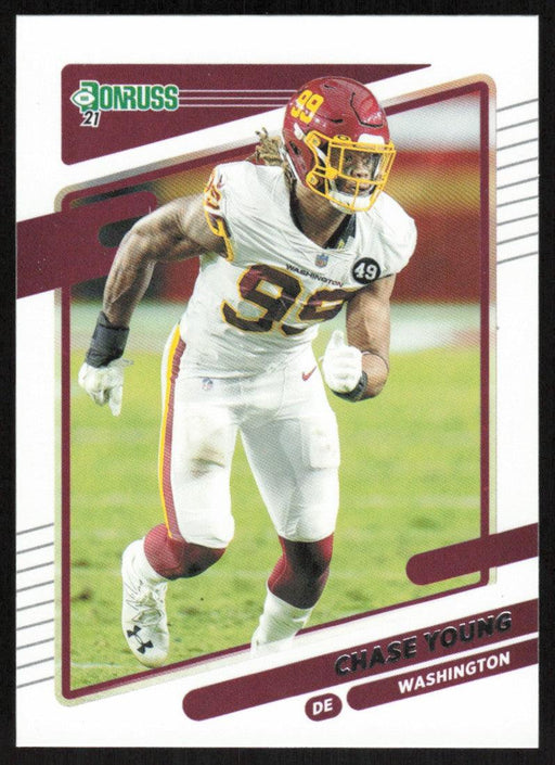 Chase Young 2021 Donruss Football # 9 Washington Football Team Base - Collectible Craze America