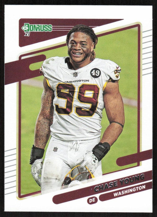 Chase Young 2021 Donruss Football # 9 Washington Football Team Image Variation Base - Collectible Craze America